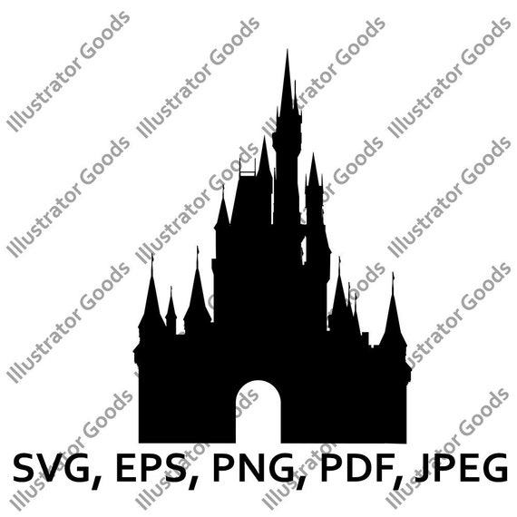 Download Vector Cinderella's Castle Silhouette SVG Disney World svg ...