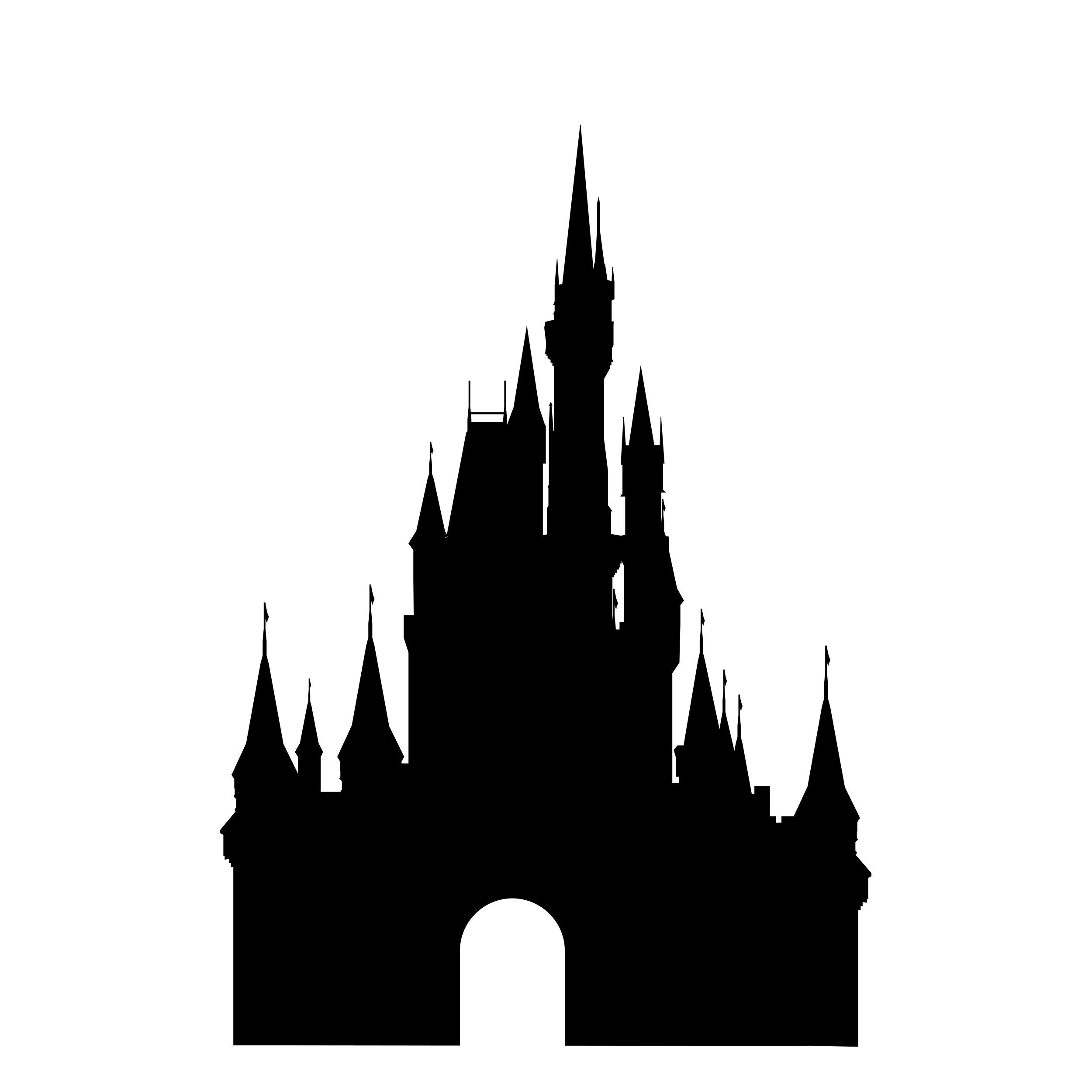 Vector Cinderella's Castle Silhouette SVG Disney World svg | Etsy