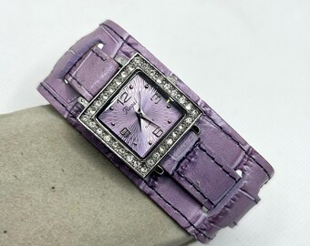 Montre Femme Louis Delon Avec Strass - Mouvement à Quartz - Bracelet Acier Inoxydable - Occasion