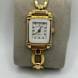 Wunderschöne zarte Uhr von Ottimo Japan,18KT vergoldet,