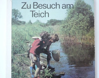 Pappbuch "Zu Besuch am Teich", DDR 1983