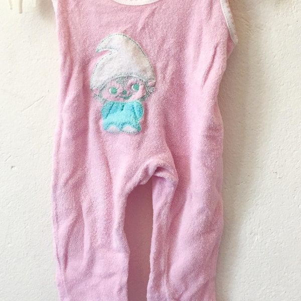 Vintage onesie pink dwarf size 62/68