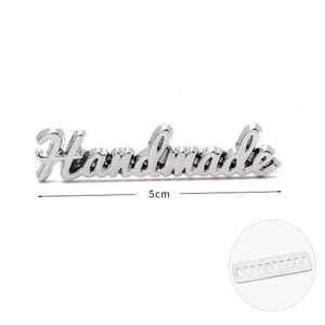 Cursive &quot;Handmade&quot; Tags, Personalized Tags for Handcrafted Crafts