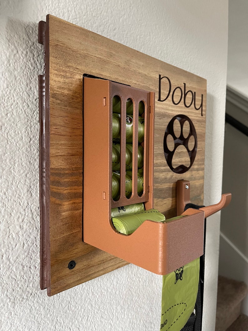 Dog Poop Bag Dispenser / Dog Collar and Leash Holder / Pet Etsy