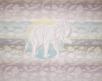 Lillestoff Summersweat - The White Elephant -, Aunt Gisi. Repeat with 1 m length.