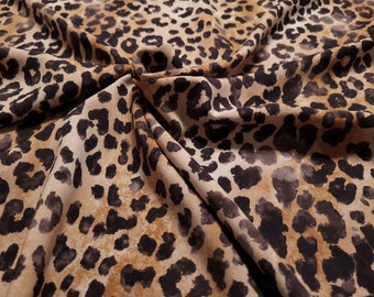 Viscose cotton fabric - blouse fabric - Scheffer&Wiggers with leopard pattern