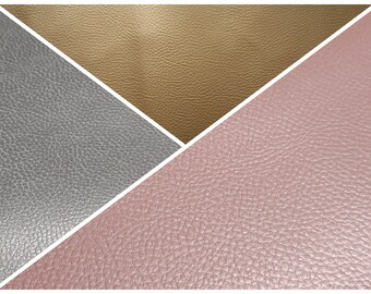 Faux leather Rex from Swafing silver, gold or old pink.