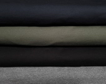 Sweat French Terry olive green, gray, black or dark blue Sweaty from Hilco