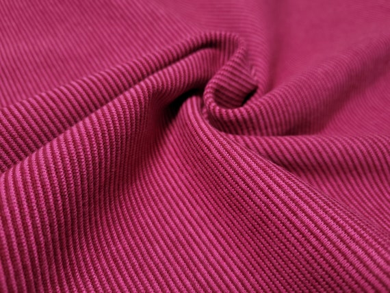 Rippenstrick Bündchenstoff in Beere von Glünz – elastisch, weich und hochwertig mit feiner Rippstruktur