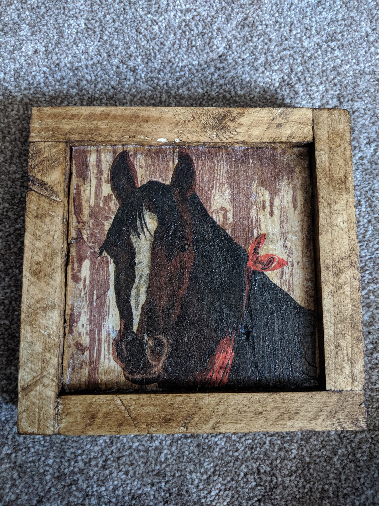 Decoupage farm animal art Etsy