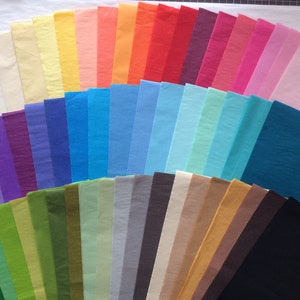 30 fogli di carta velina - tanti colori