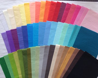 30 Bögen Seidenpapier - viele Farben