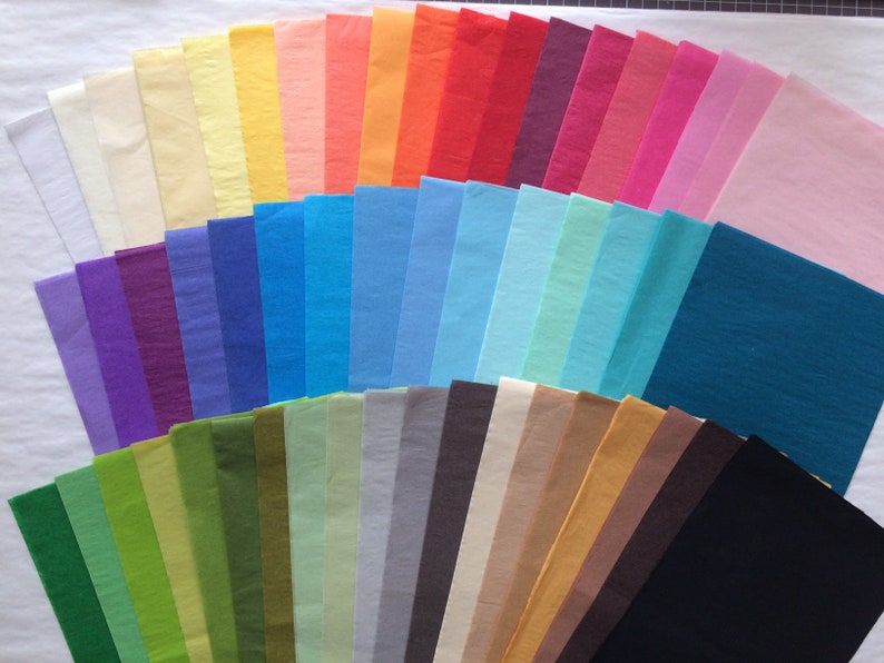 25 Bögen Seidenpapier viele Farben Bild 1