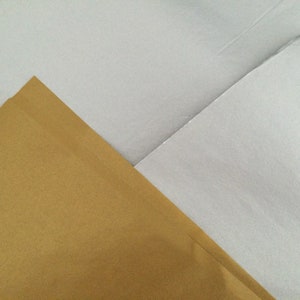 10 sheets of double-sided silver/gold tissue paper image 3