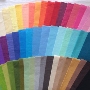 50 fogli di carta velina - tanti colori