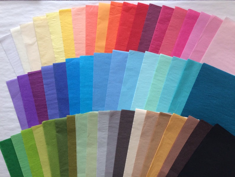 50 sheets of tissue paper many colors image 1