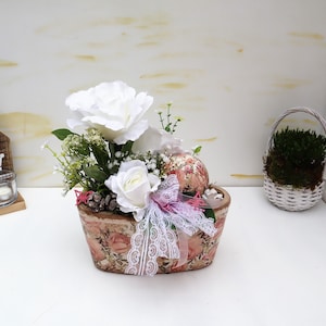 Table arrangement table decoration arrangement roses artificial flower arrangement classic decoration