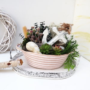 Table decoration maritime table arrangement