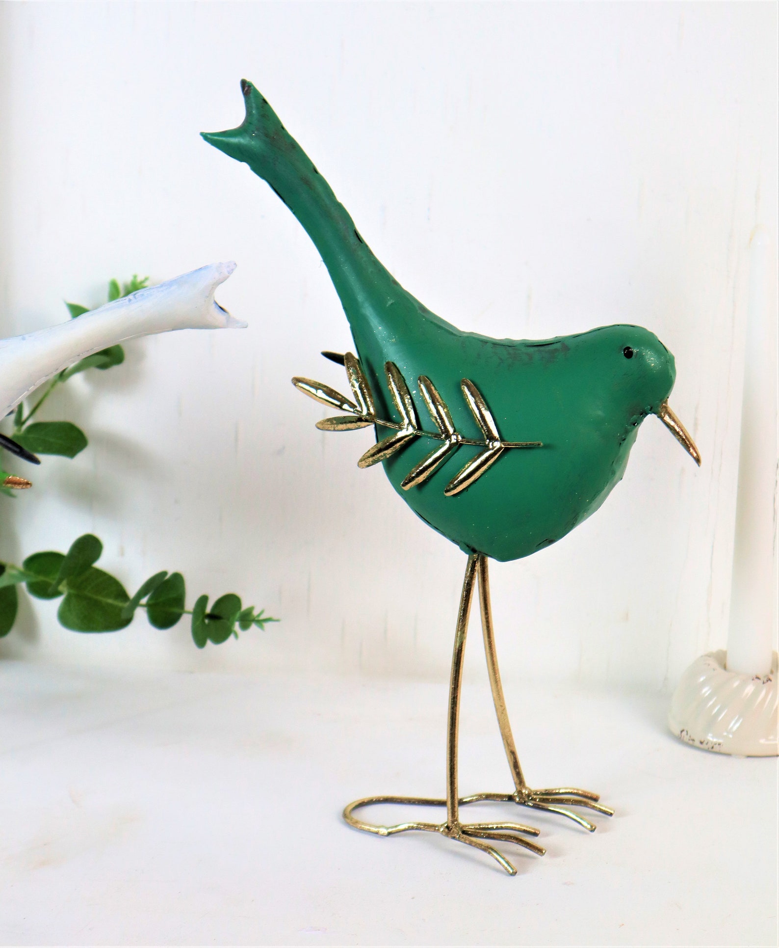 Deko Vögel groß Metall Gartendeko 2 er Set Stückpreis 2895 Etsy.de
