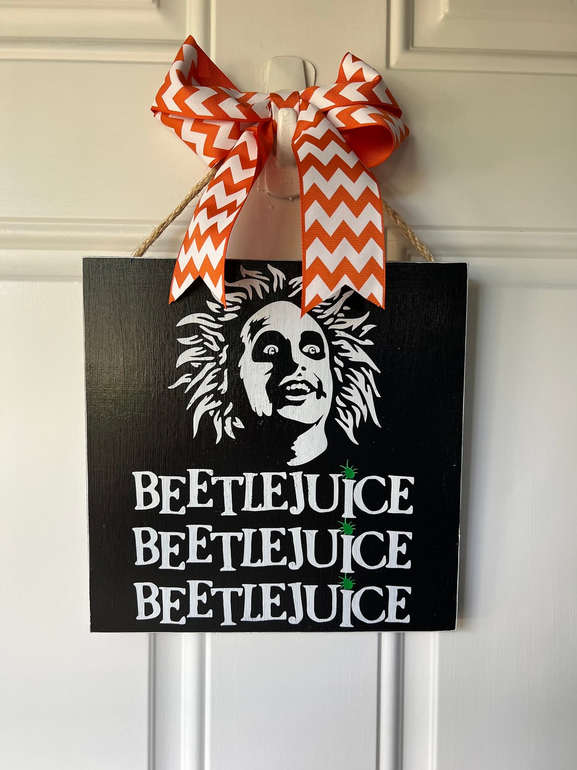 Beetlejuice Inspired Door Hanger/ Wall Decor Etsy