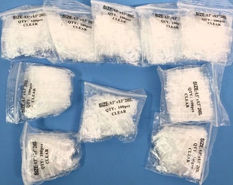 1000-1 x 1 Skull Small Plastic Ziplock Baggies