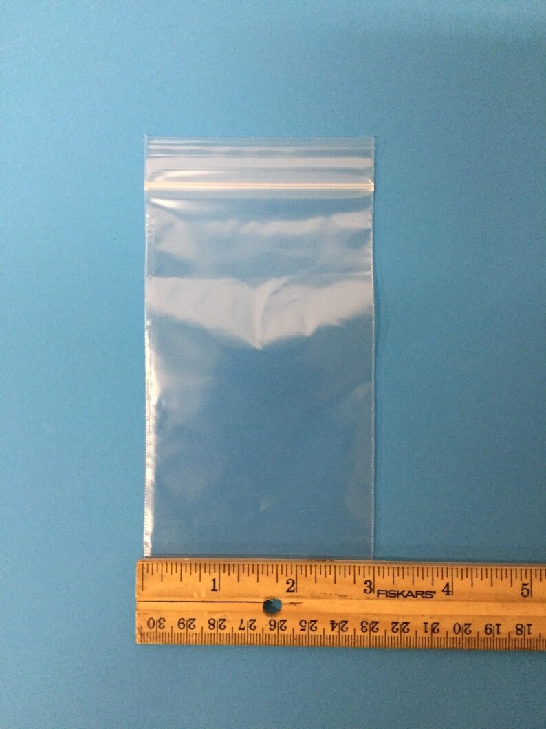 Top Quality 1,000 3X5 Clear 2MIL Zip Lock Reclosable Bags ZipLock