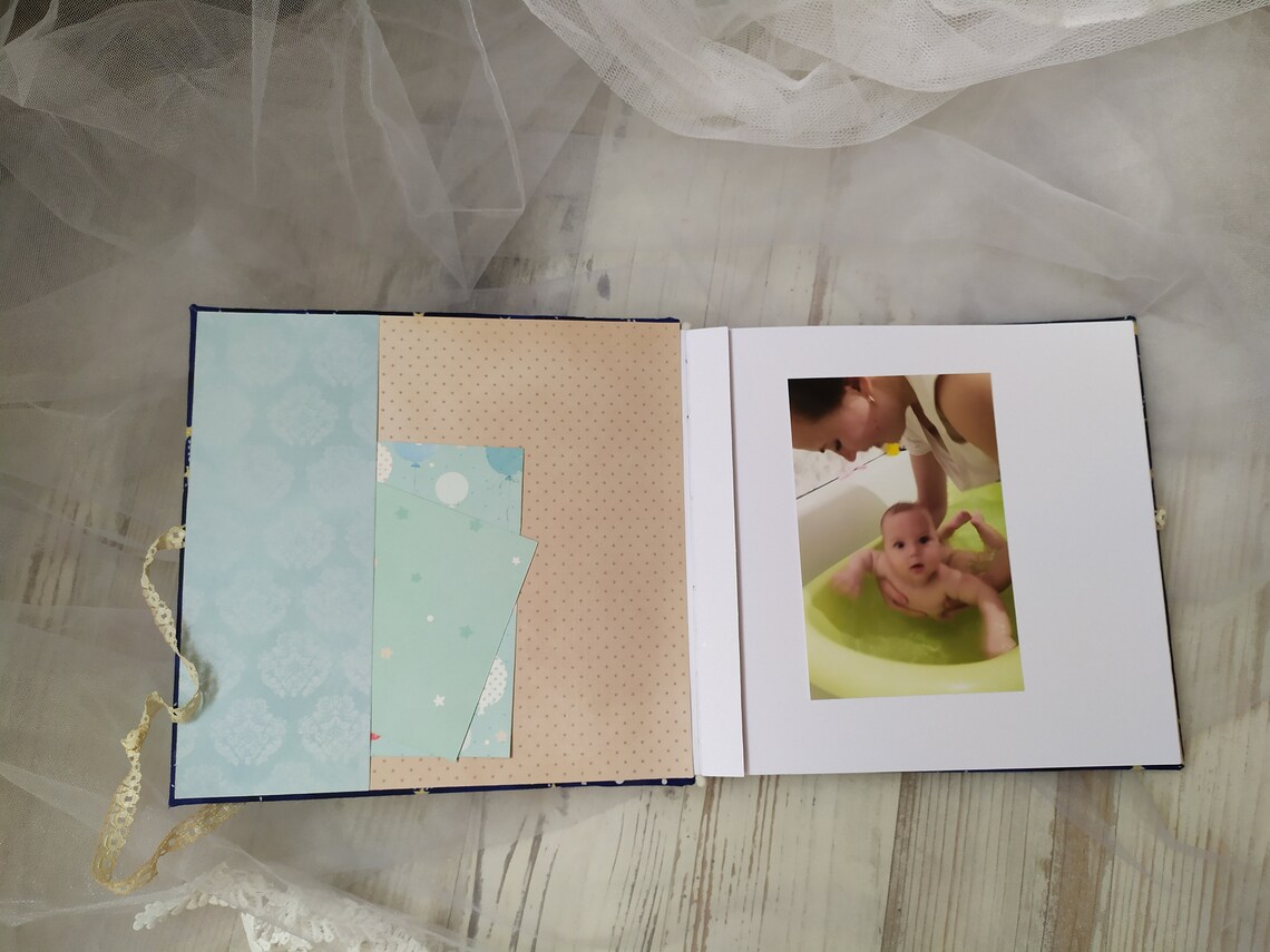 Personalized Boy Photo Album Baby Boy Photo Album Newborn Etsy