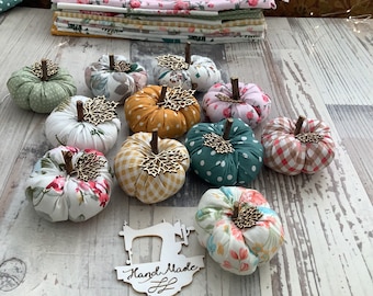 Fabric pumpkin Pumpkin set Pumpkin decor Halloween autumn decor Thanksgiving mantel decor Table decoration Tiered bowl filler Rustic decor