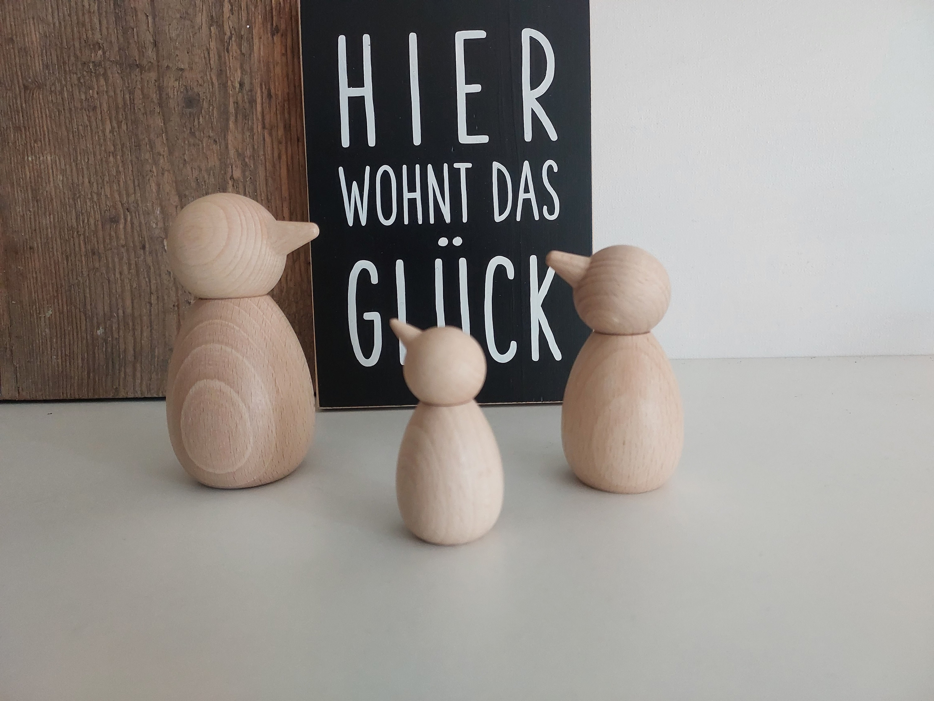 Schüttelmann Holzfigur - Wackelnde Auto-Dekoration Für Armaturenbrett