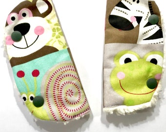 Belt pad children's cart car strap upholstery motif: animals, for baby toddler baby carrier cart, car strap