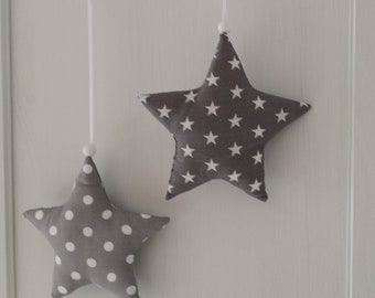 Fabric pendant stars, baby mobile, mobile, decoration