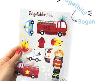 Bügelbild / Patch / verschiedene Motive / Feuerwehr