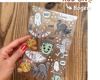 RUBONS / UV-DTF / randlose Sticker / wasserfeste Aufkleber / Halloween