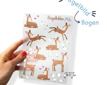 Bügelbild / Patch / verschiedene Motive / Rehe
