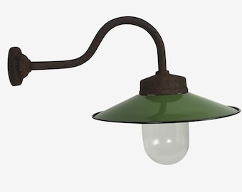 Klassische Hoflampe, Wandlampe, Gartenlampe, Lampe für Weinkellerei, Werkstattlampe Nachhaltig, Modell 17