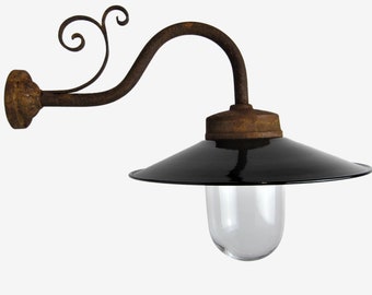 Lampe de cour traditionnelle, lampe pour ferme, maison à colombages, cave, lampe d'écurie, lampe murale extérieure faite à la main modèle 20