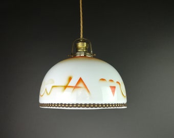 Art Deco hanging lamp from the 1930s Bauhaus style vintage pendant lamp