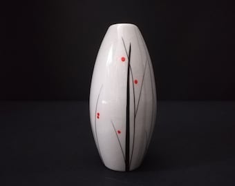 Mid Century Porzellan Vase, 1960er