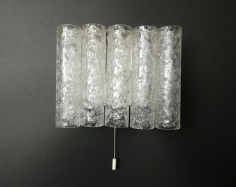 Doria wall lamp from the 1960s, Vintage German Wall Light in Murano Glass from Doria, 1960s