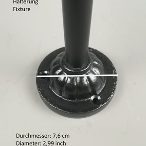 Klassisk gårdslampa, i rostfri finish, trädgårdslampa, utomhusbelysning för vingård, verkstadslampa, hållbar, modell 17 bild 8