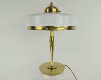 Französische Damentischlampe, Arbeitszimmerlampe, Lampe für Schreibtisch, Lampe aus den 1930er Jahren