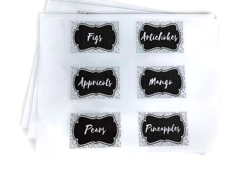 Colorable Labels Printable Garden Label Markers Colorable Black and White Kids 62 ...