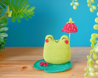 Amigurumi Frog Crochet Toy Pattern (PDF)