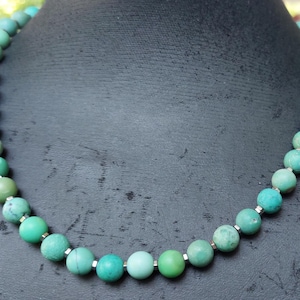 Chrysoprase necklace matte