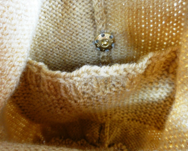 Party-Rucksack gold, gestrickt Bild 4