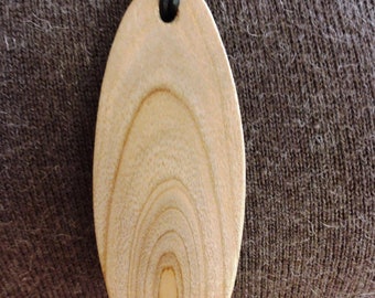 Necklace with wooden cherry pendant