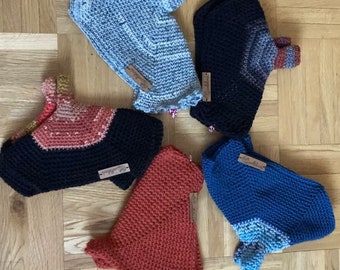 Gants sans doigts au crochet, menottes de style japonais