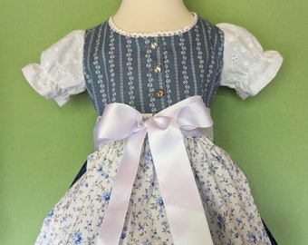 Baby Dirndl size 74 made of pretty traditional fabric, available immediately