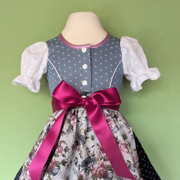 Baby Dirndl Gr. 80, klassische Stoffen  sofort lieferbar