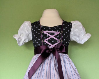 Kinder Dirndl Gr. 80 , klassisch mit Schnürung, sofort lieferbar, auch mit Jacke möglich